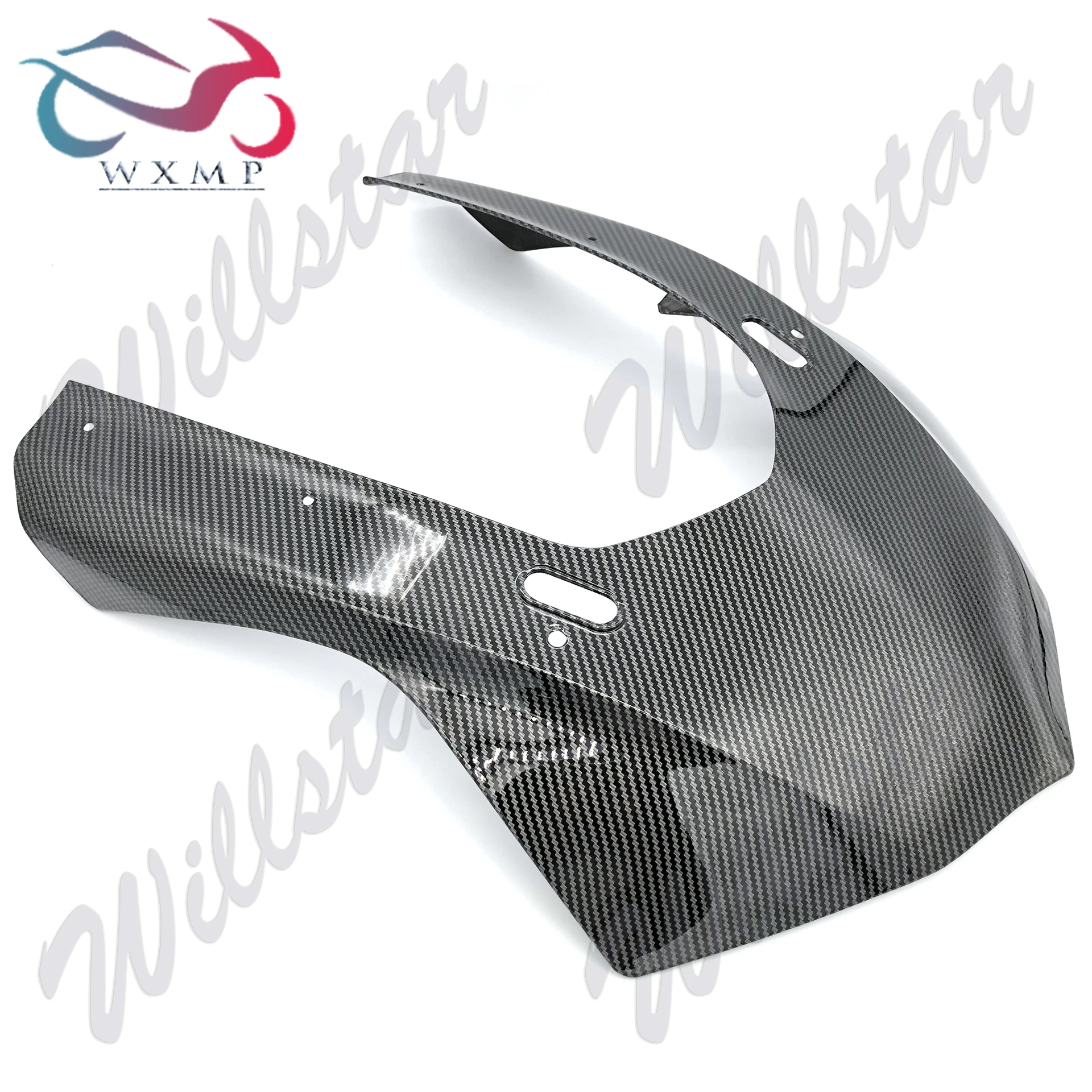 Unpainted / Carbon Fiber Color Front Upper Fairing Headlight Cowl Nose Panel For YAMAHA YZF1000 R1 R1S R1M 2015 2016 2017 2018
