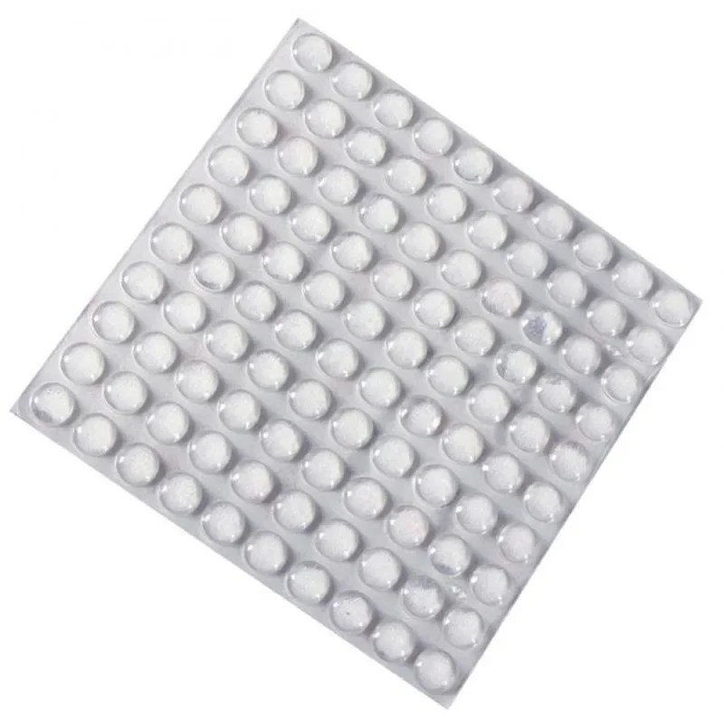 New 100Pcs Self Adhesive Round Silicone Rubber Bumpers Soft Transparent Black Anti Slip Shock Absorber Feet Pads Damper Hot Sale