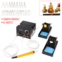 Digital Display Woodburner Wood Burning Tool Kit Adjustable 0-600℃ Woodburning Pyrography Pen Machine Electric Soldering Iron