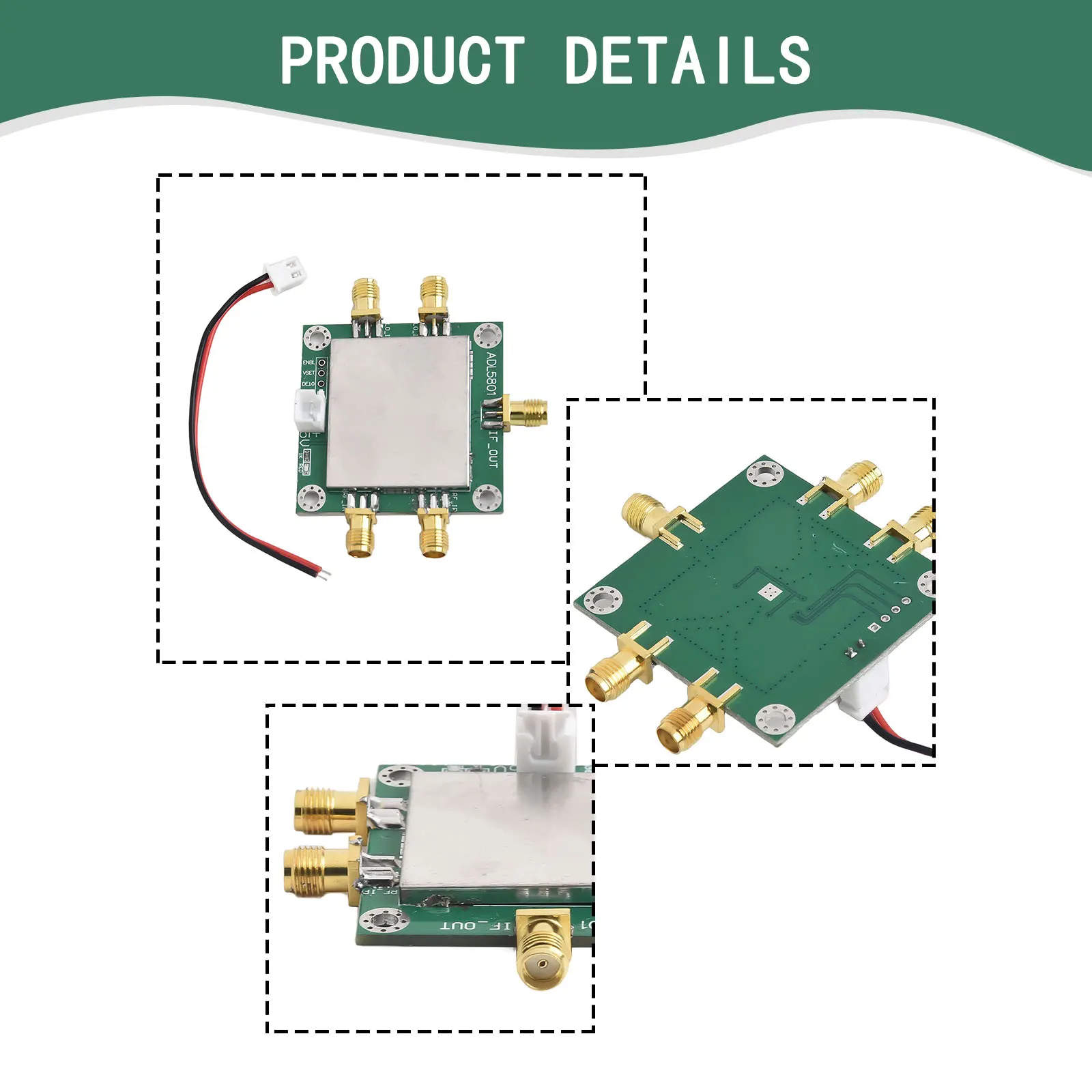 1pcs ADL5801 10Mhz-6Ghz MIX Active Frequency Mixer RF Mixer Double Balanced Mixer 10Mhz-6Ghz LF-600MHz  From 10 MHz To 6 GHz