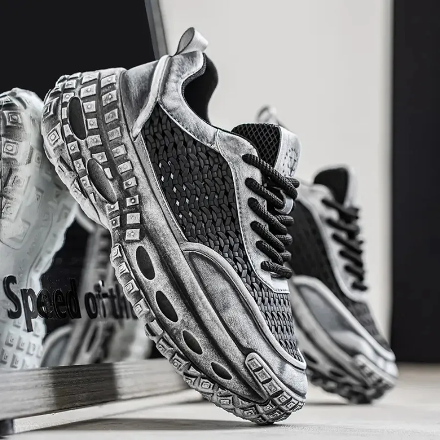 

Men'S Fashion Versatile Lightweight Comfortable Easy Color-Blocked Outdoor Casual Running Shoes Sneakers