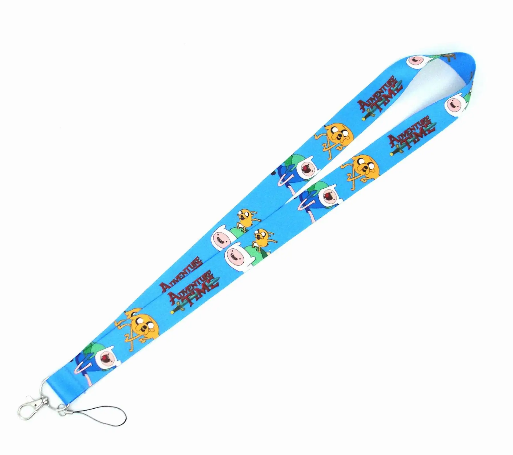 Disney Adventure Time Neck Strap Keychain Lanyard For Keys ID Card Badge Holder DIY Hanging Rope Mobile Phone Accessories