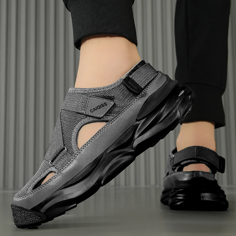 Men Sandals Fashion Breathable Casual Shoes For Men Outdoor High Quality Non Slip Beach Sandals Male Platform Husband Slippers