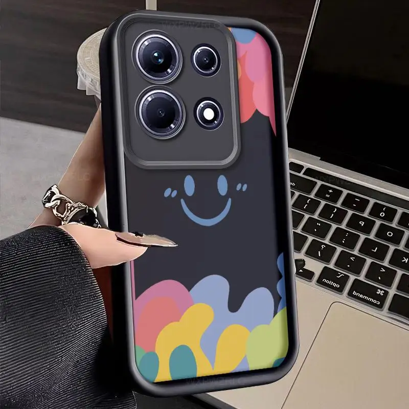 Smiley Face Phone Case For Infinix Note 30 Note30 Pro VIP Graffiti All Inclusive Shock-absorbing Silicone Soft Back Cover