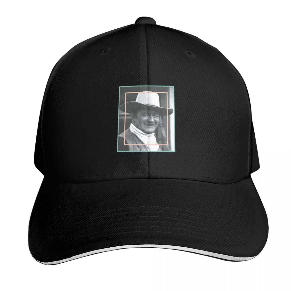 John Wayne Classic Art Baseball Cap Snapback Flat Bill Strapback Dad Hat Six Panel Structured Crown