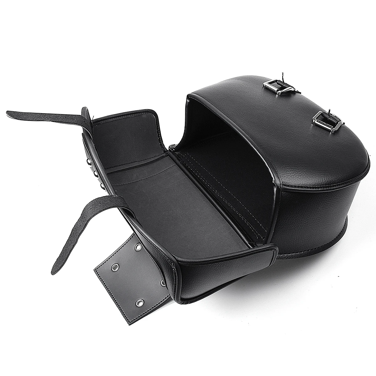 2pcs Universal Motorcycle Saddlebag PU Leather Side Saddle Bag Storage Luggage Bag for Honda/Suzuki/Kawasaki/Yamaha