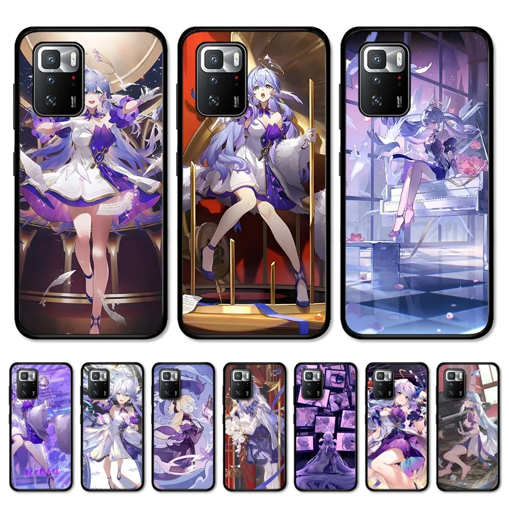 Robin-Honkai Star Rail Phone Case For Redmi 5 6 7 8 9 10 plus pro 6 7 8 9 A GO K20 K30 K40 pro plus F3 Fundas