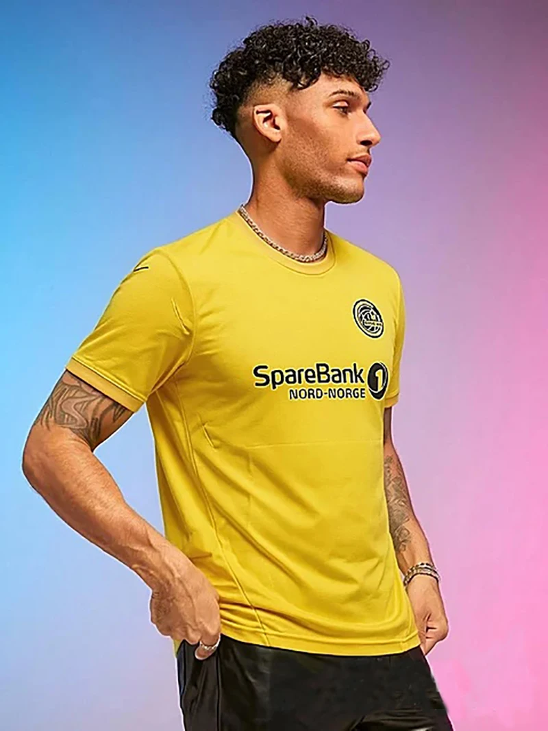 

Футболка HAUGE желтая с коротким рукавом для спортивных команд, сезон 2026-2027, удобная, дышащая, из полиэстера, для футбола, H0GH