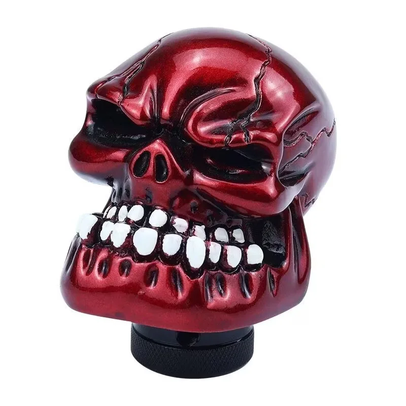 Universal Big Skull Gear Shift Knob Manual Automatic Car Shifter Stick Handle Skeleton Style Racing Interior