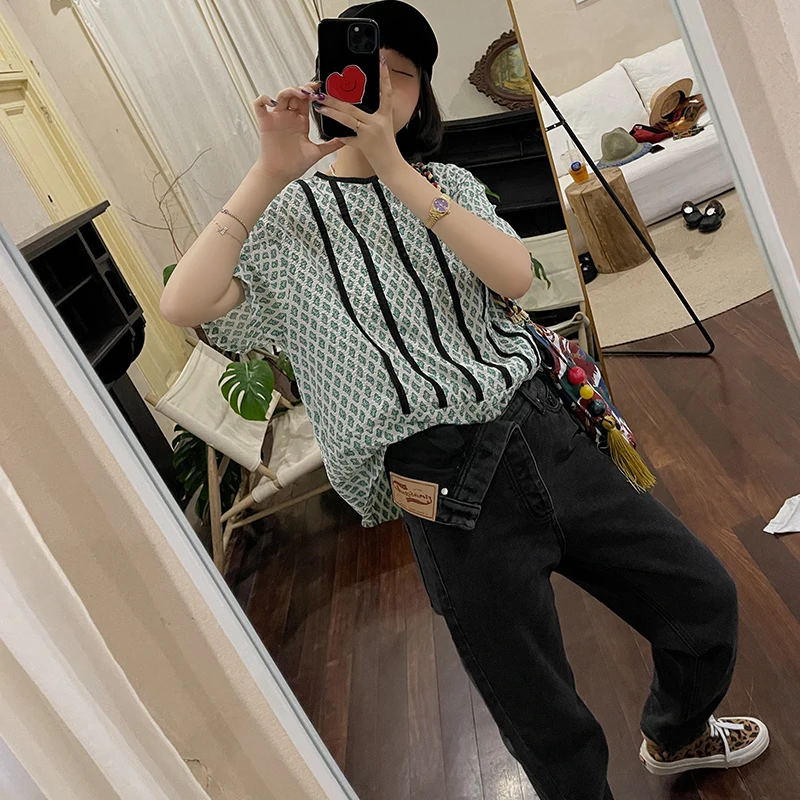 

Джинсы VIMAS с отворотами, модный двухцветный дизайн, прямой крой, джинсовая ткань, женские, летние, для повседневной носки