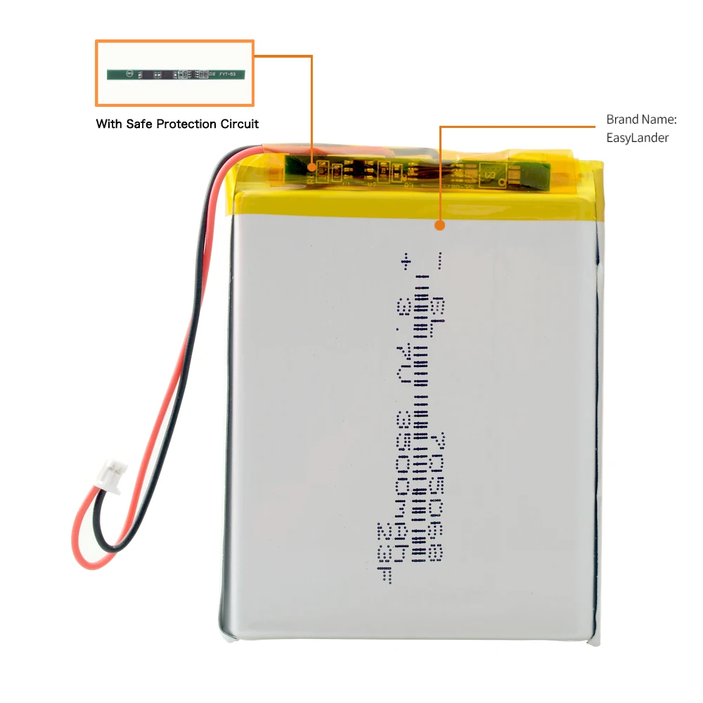 715263 3.7v 3500mah 705068 bateria litowo-polimerowa 2800mah 605065 z płytą do RG35XX Pda Tablet Pcs produktów cyfrowych