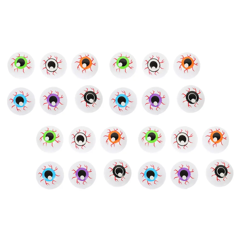 

24Pcs Plastic Halloween Eyeballs 4cm Spooky Realistic Decorative Props for Kids Parties Haunted House and Trick Or Treat