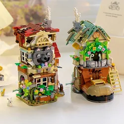 Simulated Fairy Tale House Building Block Set DIY Children's Educational Assembly Toys Gift Home Desktop Decoration