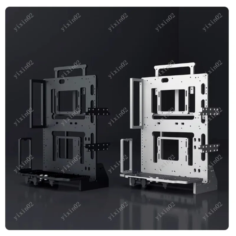 Portable Aluminum Alloy Open Chassis Water-Cooled Computer Case for RTX 4090 Support MATX ITX - Portable Gaming PC Enclosure