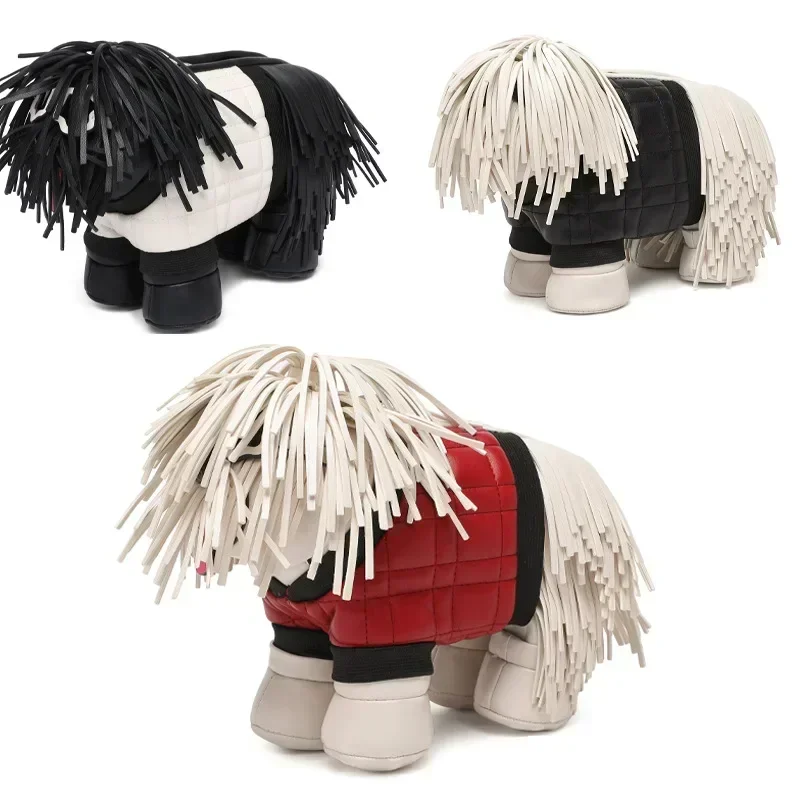 

Fashionable, creative, personalized tassel dog three-dimensional handbag, cute and unique shoulder bag