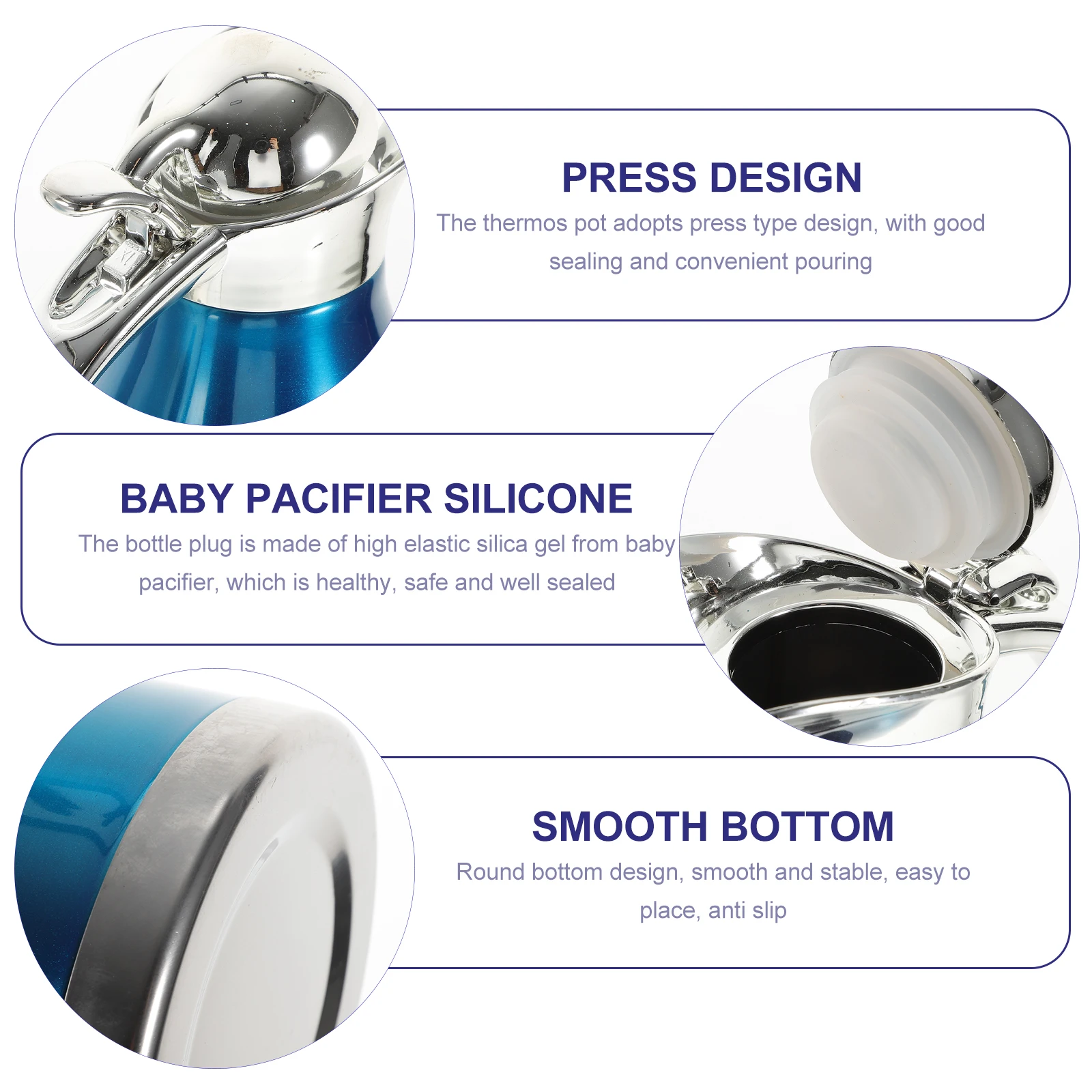 

Double-layer Insulation Pot Insulated Bottles Boiling Water Kettle Thermal Car Coffee Tea