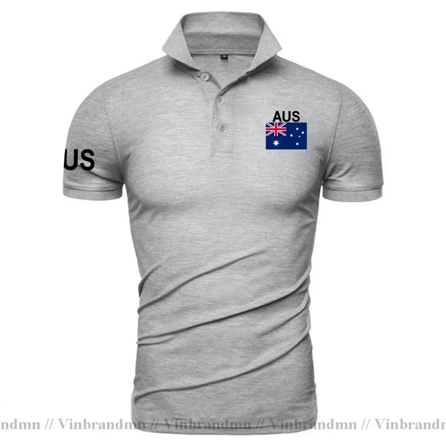

Совершенство Австралии, австралийские рубашки поло, мужские рубашки поло с коротким рукавом, классические бренды с принтом для страны, 100% хлопок, одежда для сборной страны
