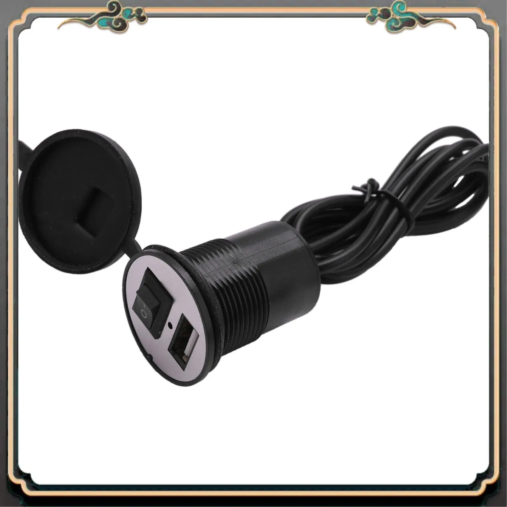 

M45K-12-24V Universal USB Charger Motorcycle Power Adapter Socket USB Charger Waterproof Auto Charger Adapter For Mobilephone Gp