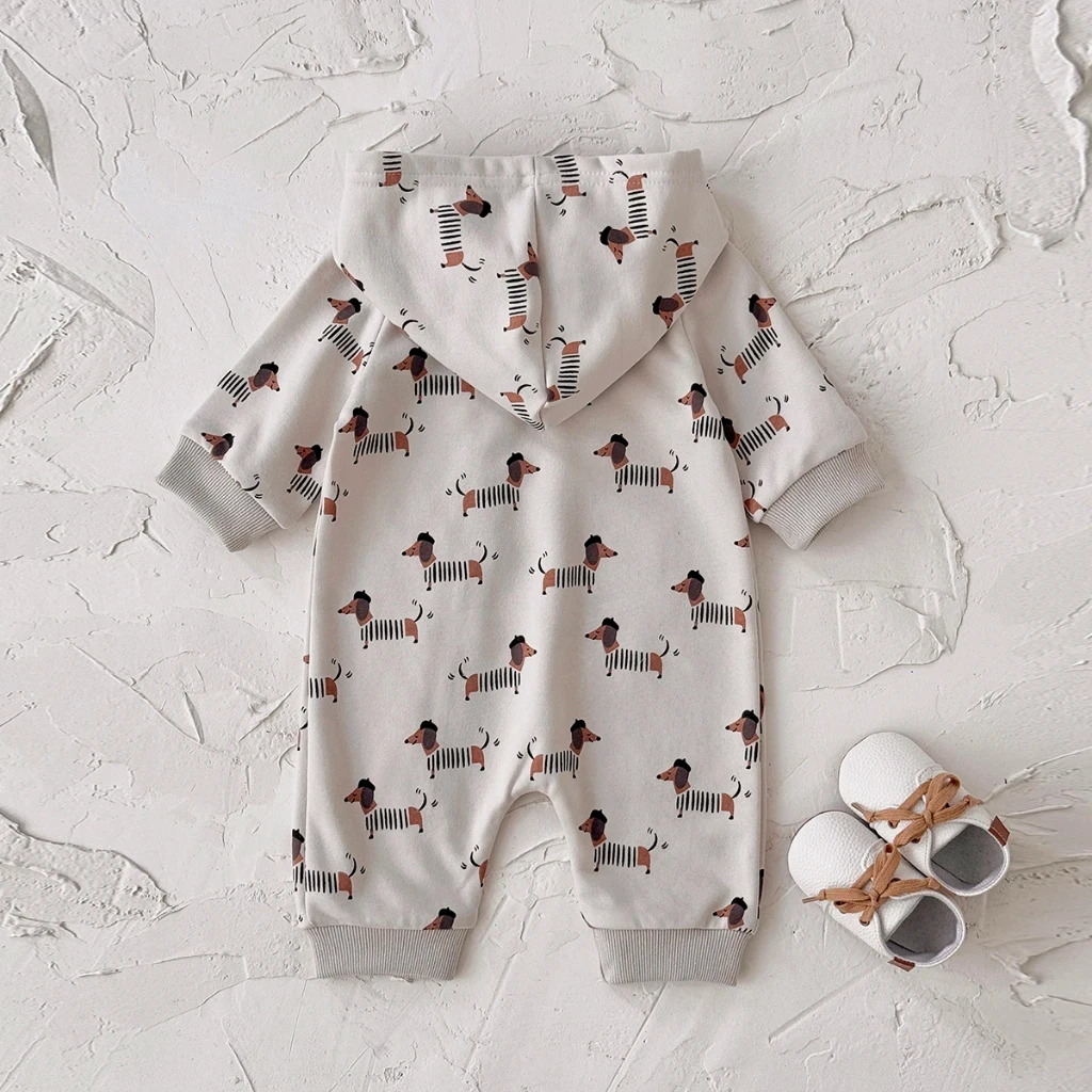 Otoño nuevo traje de gatear de - Baby Clothing Zip reseña y precio