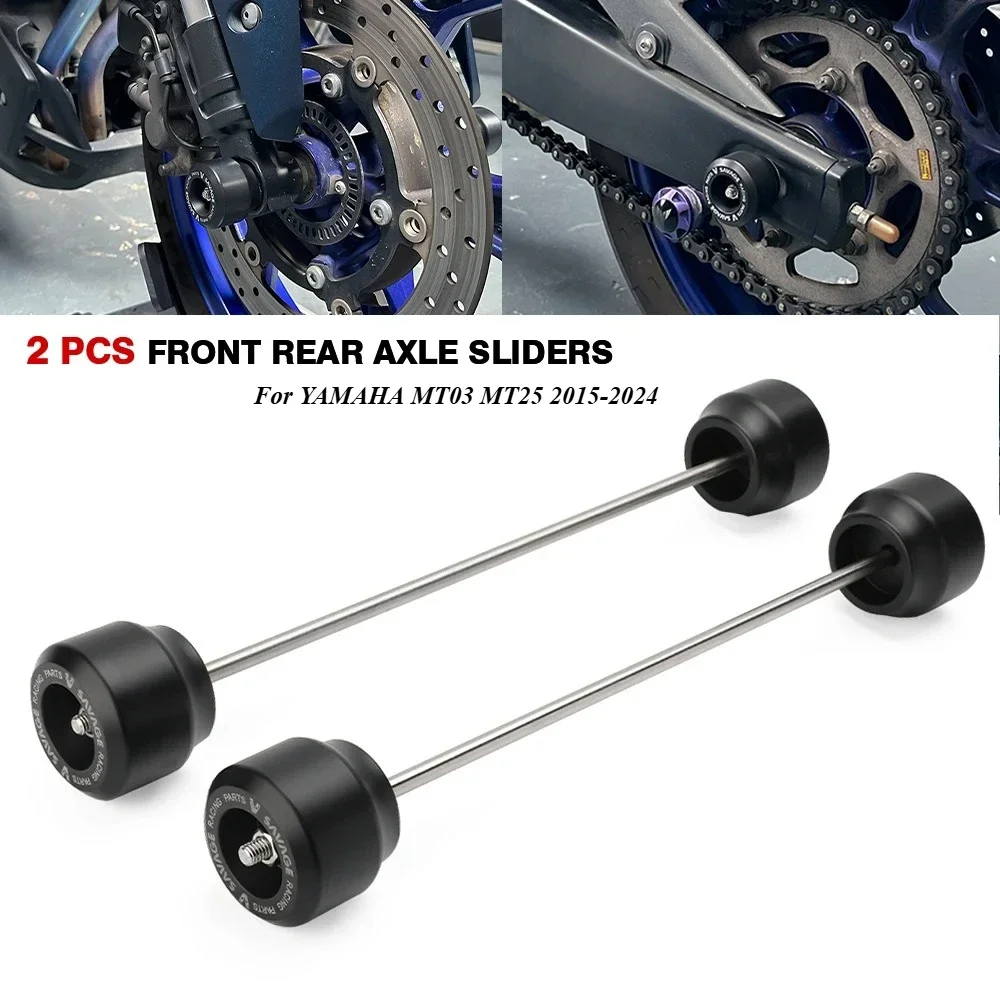 

Frame Slider Crash Protector For YAMAHA MT03 MT25 2015-2024 Motorcycle Wheel Fork Axle Slider Protection Engine Crash Pad