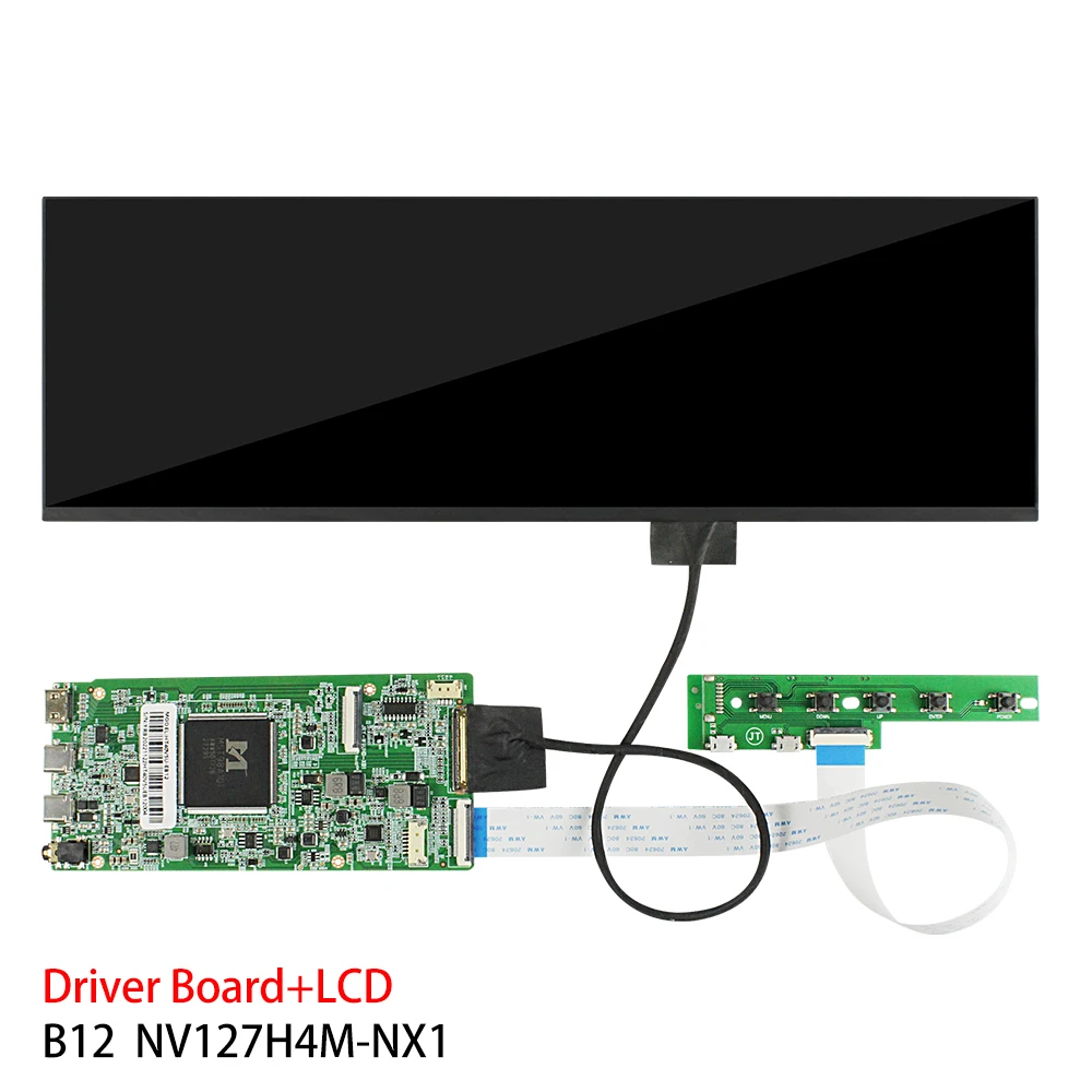 Imagem -04 - Display Lcd para Tela Secundária Nv127h4m-nx1 Barra Ips com Placa tipo c Tela Sensível ao Toque Aida64 280x864 127 Polegadas