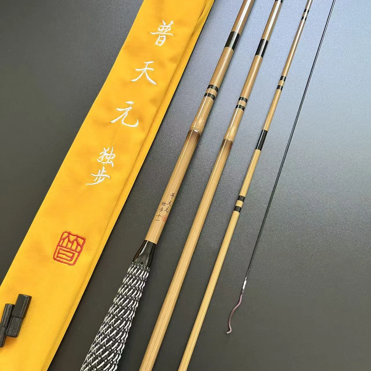 ultra-hard-carbon-fishing-rod-fly-fisherman-28-adjustment-bamboo-node-simulation-insert-section-carp-catfish-handheld-fishing