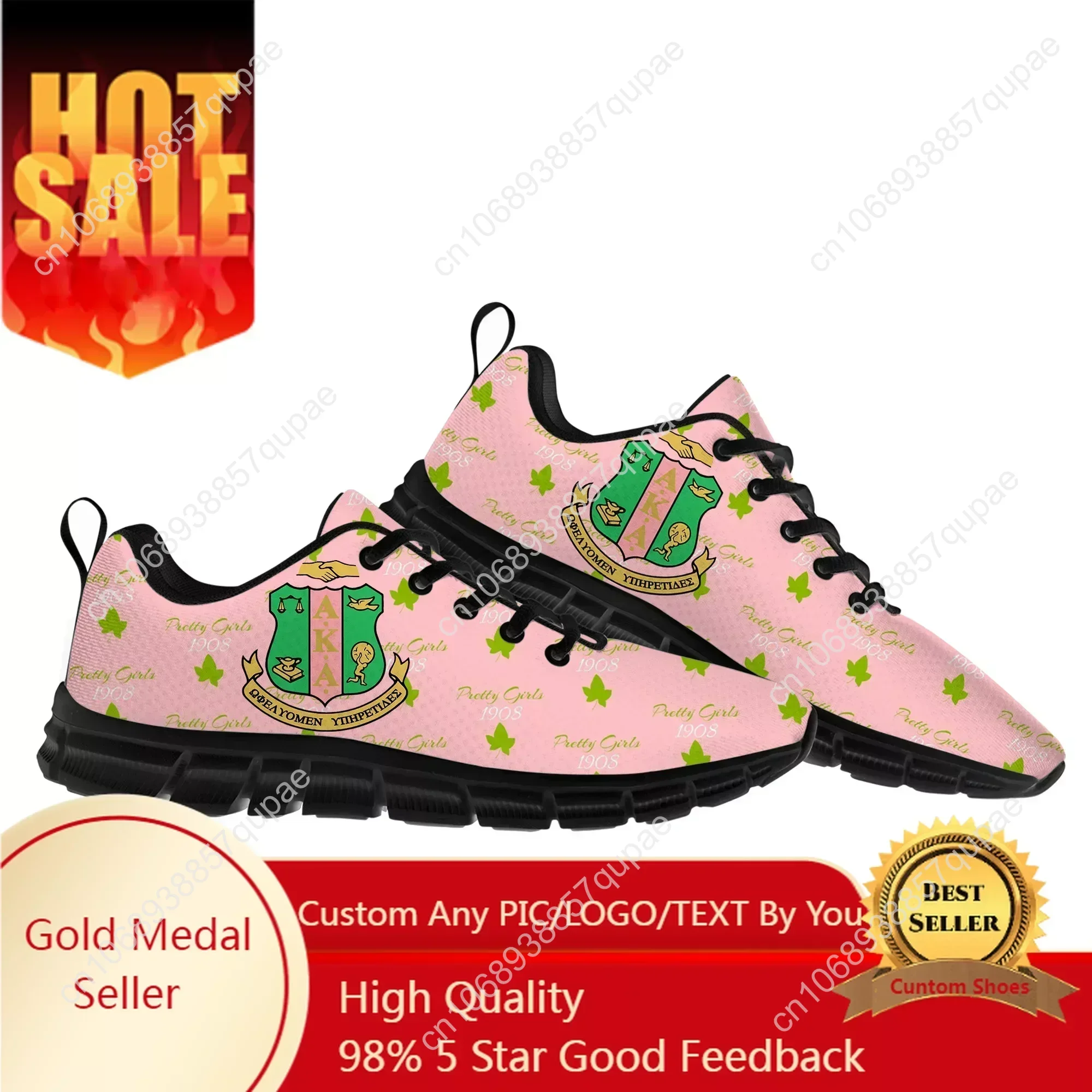 

A-Alpha Sorority A-AKA 1908 Sports Shoes Kappa Alpha Mens Womens Teenager Sneakers Parent Child Sneaker Customize Shoe