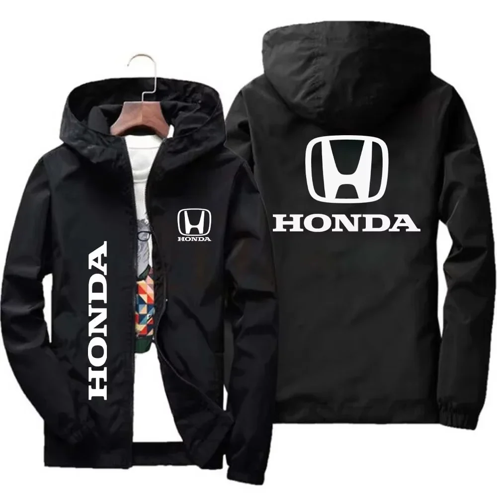 

2025 Honda Logo Racing Team Autumn Jacket Men's and Women's Windproof Sportswear Outdoor Fashion Cycling Clothing M-7XL