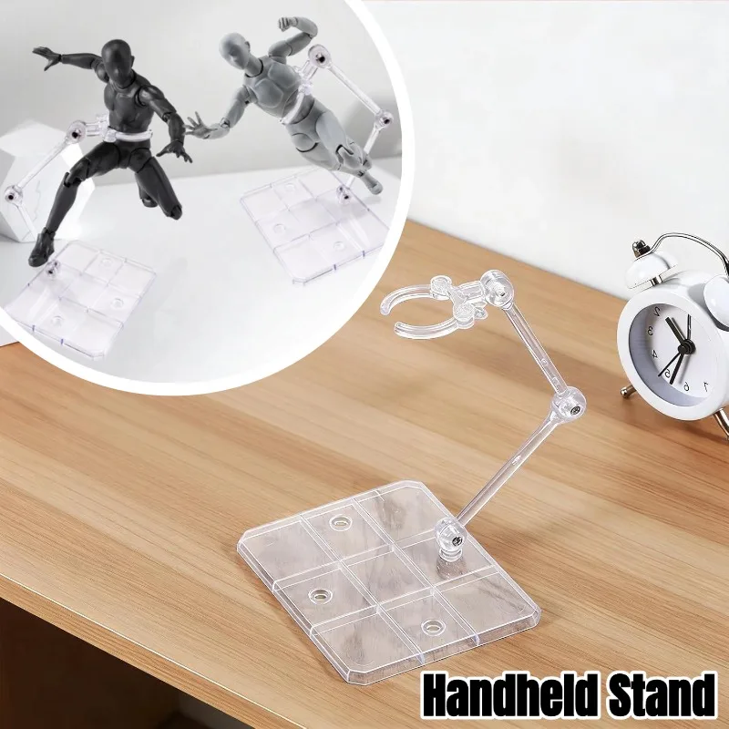 1/5/10PCS Assembly Action Figure Display Holder Base Durable Acrylic Action Base Clear Display Stand Compatible 1/144 Toy