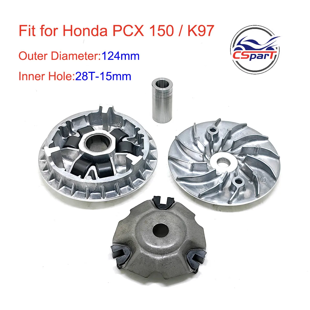 Racing Polygon Variator Roller 20x15 8G ~ 20G 6PCS A set For PCX 125 150 160 HONDA SPI CLICK VARIO SYM SUZUKI KYMCO