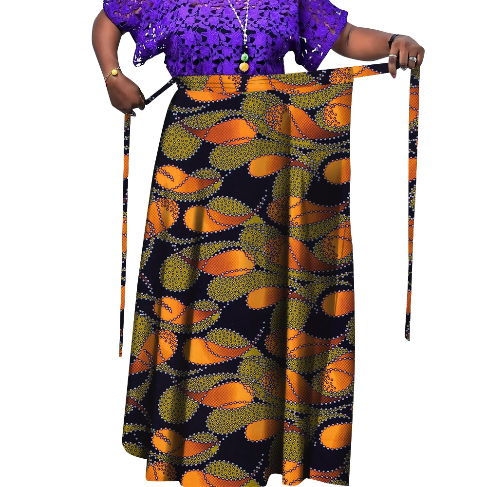 ORIENTAR Women Traditional Mermaid Long Skirt Dress Africa Bazin Riche Print Clothing Lady Women Loincloth Plus Size WY9792-2