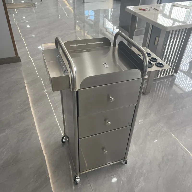 Khusus untuk salon rambut, lemari peralatan Loker tukang cukur multifungsi