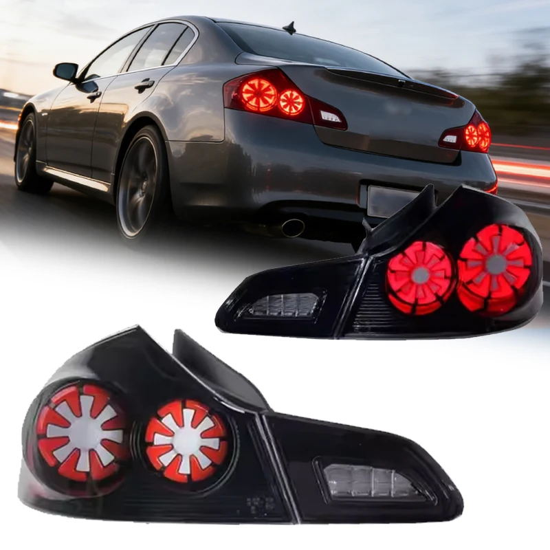 

TYPY New LED Tail Lamp Upgrade Modified For Infiniti G35 G37 2003-2015 Taillight Dynamic Signal Tail Lamp Auto Accessories