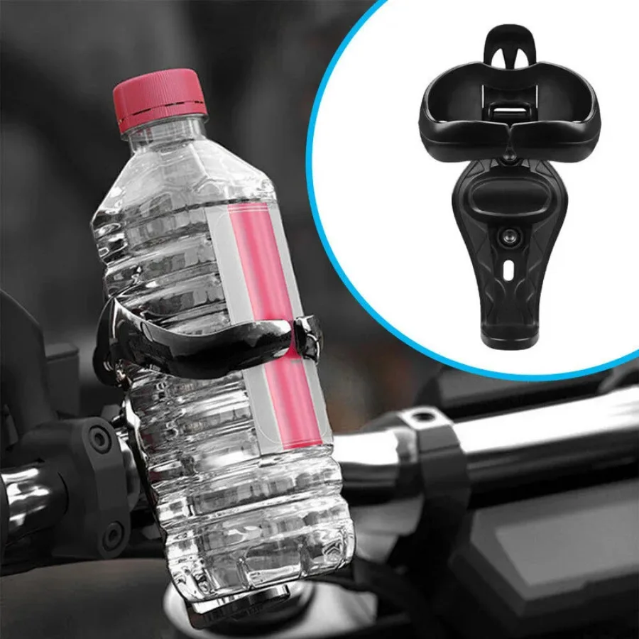 Foldable Motorcycle Beverage Black Cup Holder Motorbike Bicycle Handlebar Mount Drink Bottle Cup Holder Motorcycle Accessories