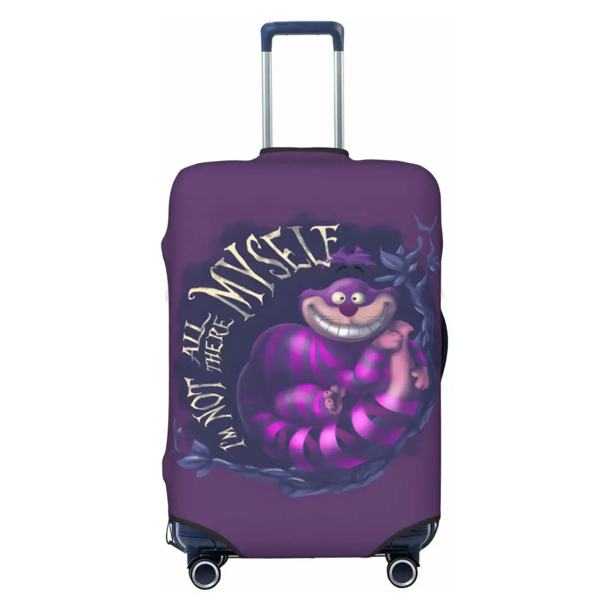 

Custom Cheshire Cat Luggage Cover Cute Alice In Wonderland Cartoon Suitcase Protector Covers Suit For 18-32 inch