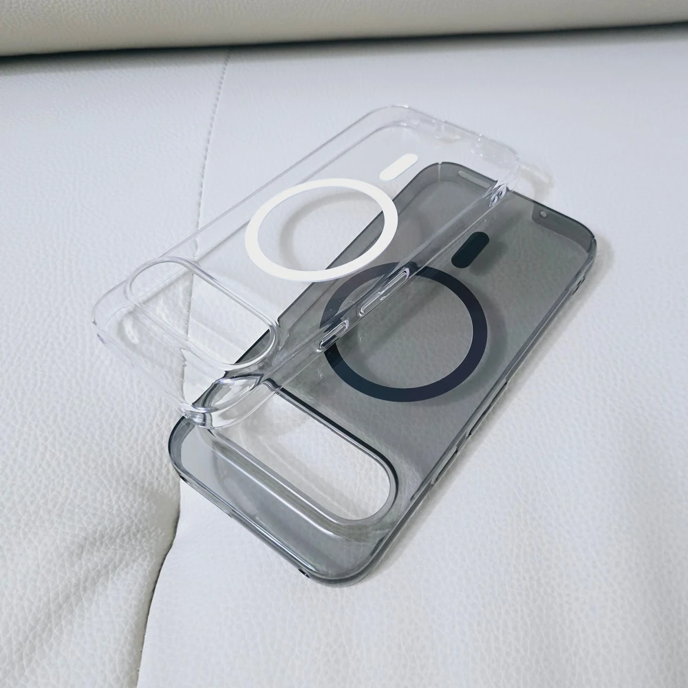 Kratzfeste, gehärtete, transparente PC-Magnet-Hülle für Google Pixel11 Pixel 11 10 10a 9 Pro XL 9a 5G, stoßfeste transparente Abdeckung