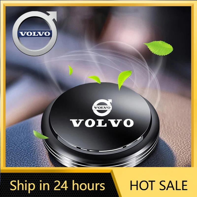

Чехлы на руль, автомобильный освежитель воздуха, твердые духи, вращающийся декор для ароматерапии для Volvo XC90 V90 V60 XC60 V40 S80 S60 S90 C40 XC40