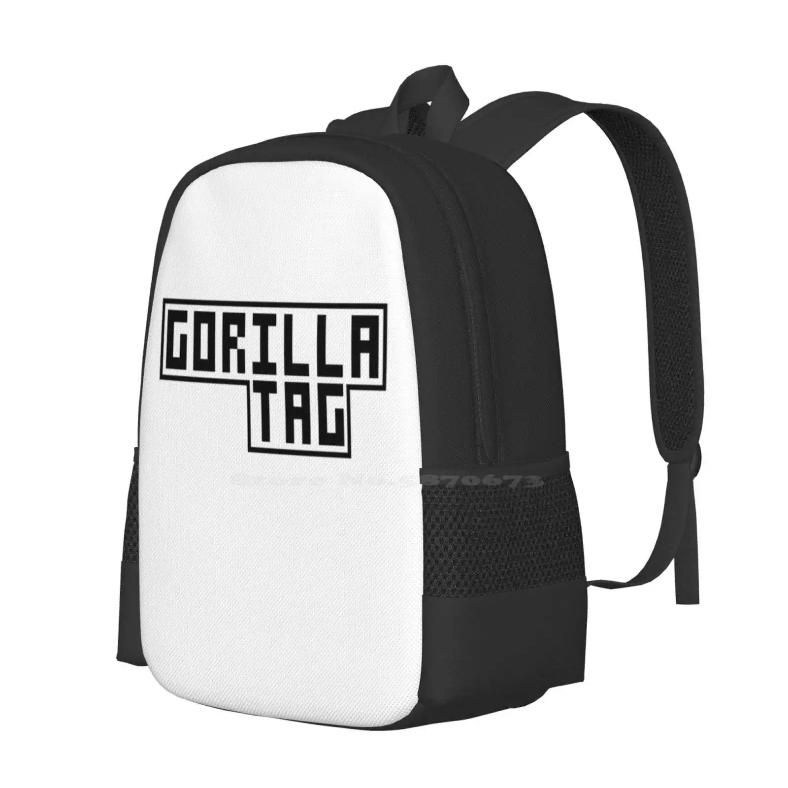 Gorilla Tag School Bag Big Capacity Backpack Laptop Vr Monkey Gorilla Tag Pro Jmancurly Banana Ape Gorilla Tag Mods Gamer Funny