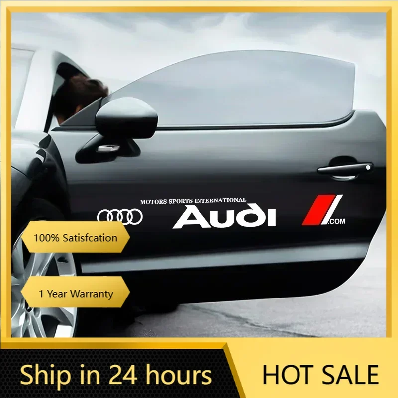 

2025 Hot Car Body Decoration Door Logo Sticker Accessories Are Suitable For Audi A3 A4 A5 A6 A7 B5 B6 C5 C6 8p 8v 8l Q2 Q3 Q5 Q8