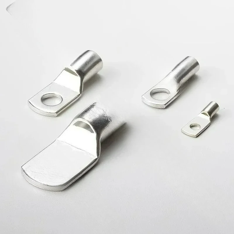 100pcs SC6 SC8 SC10 SC16 SC25 SC Type Wire Nose Terminal Bare Copper Battery Block Cable Lugs Hole Crimp Connector 6mm 8mm 10mm