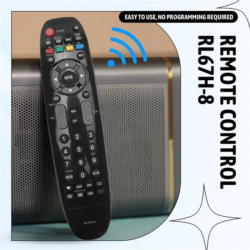 A01K-RL67H-8 Black Remote Control For Changhong TV TV20A-C35 SABA LC32HA3 LED50C2000H LED50C2000IS LED29B1000S