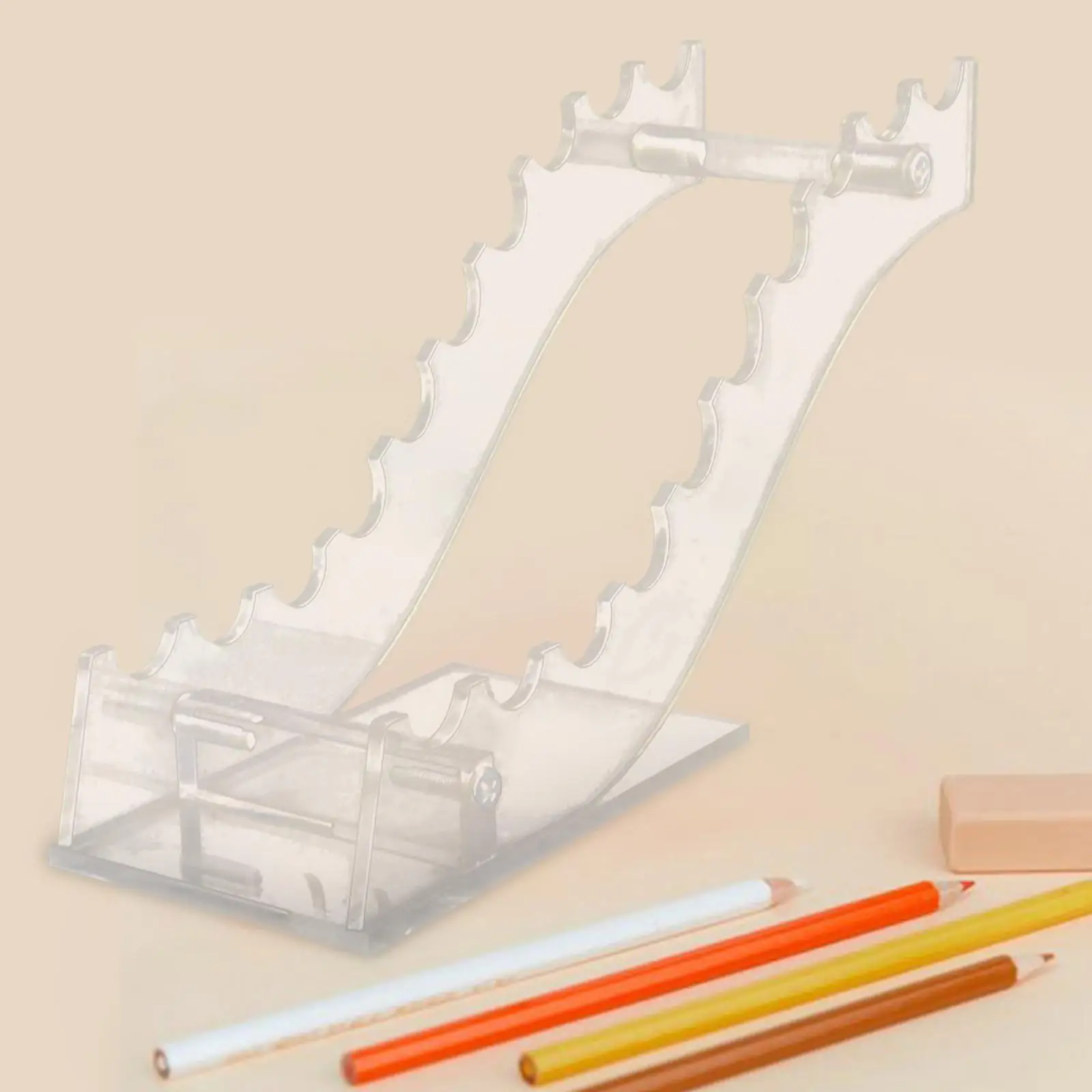 Pen Display Stand Accs Transparent Durable Storage Pen Rack Acrylic Pen Holder for Pencil Cosmetic Brushes Home Countertop Art