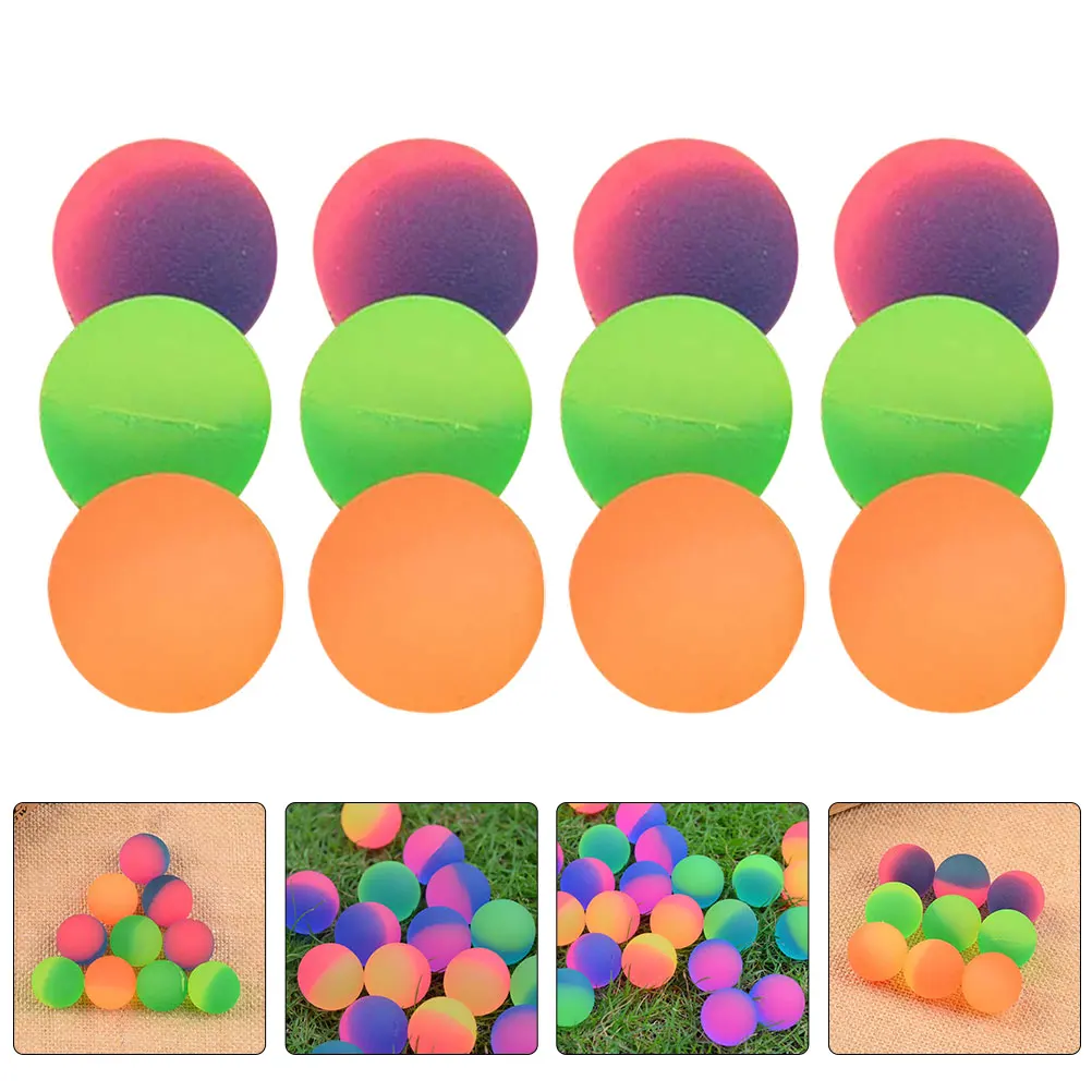 12 pezzi palline rimbalzanti per bambini palline rimbalzanti in gomma satinata gioco di società sollievo dallo stress bambini divertimento giocattolo di gomma per bambini giocattoli rimbalzanti