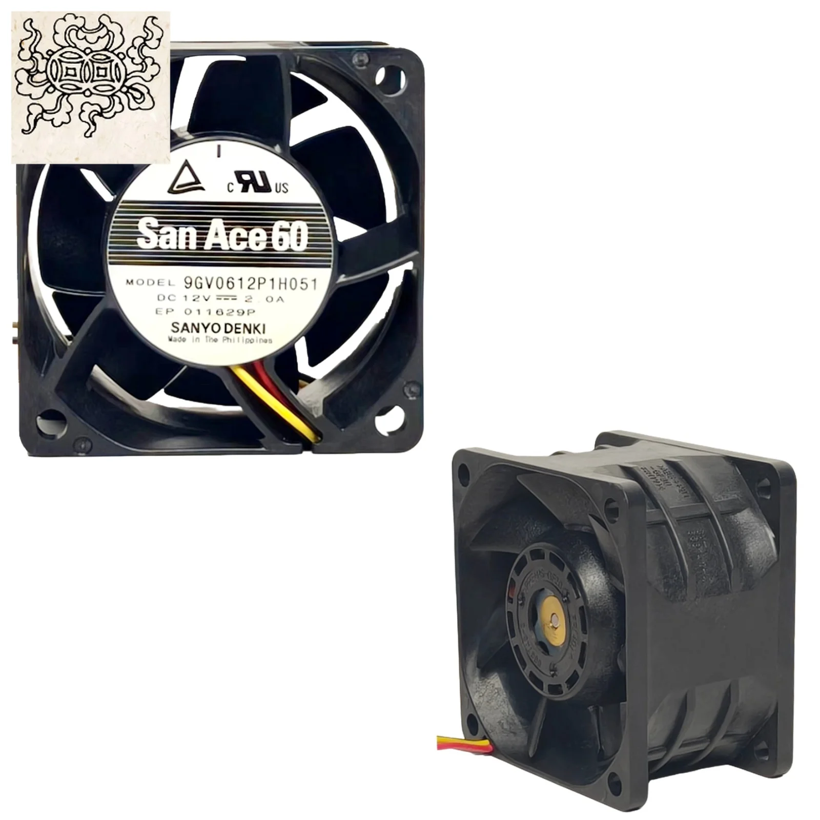 

Jinlingge для Sanyo 9GV0612P1H051 60x60x38 мм 12 В 2A 4-проводной ШИМ-вентилятор охлаждения с высоким потоком воздуха 6 см серверный промышленный осевой вентилятор