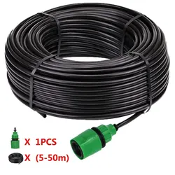 5-50m DIY 4/7mm PVC podlewanie ogrodu wąż ogrodowy mikro rura nawadniająca zestawy do podlewania kroplowego z regulowanymi kroplomierzem narzędzie do dziurkowania