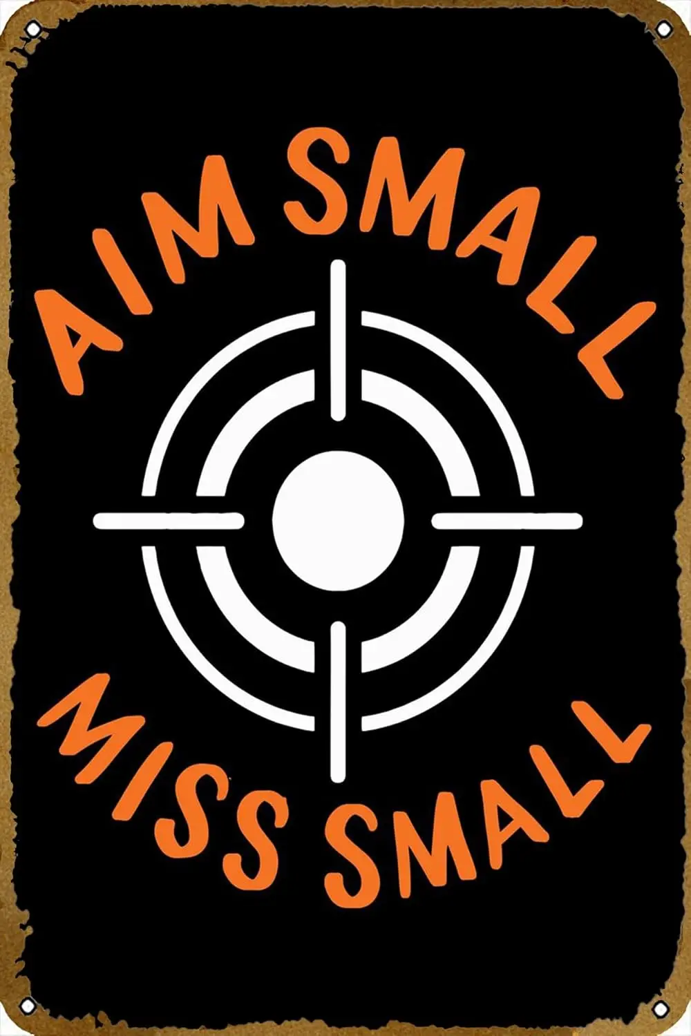 Aim Small Miss Small Metal Tin sign Iron Wall Decoration Home Club Wall Decor Garage Plaque Store Sign  , nv30A01