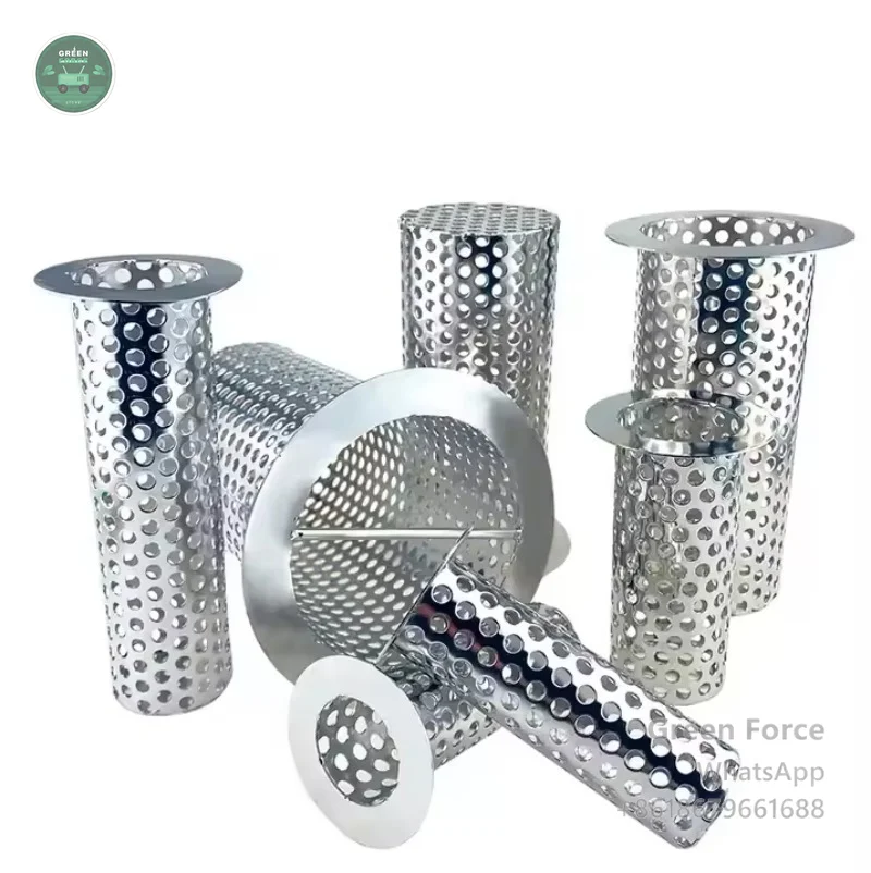 Custom 304/316 Stainless Steel Perforated Woven Basket Filter - Multi-Application Design