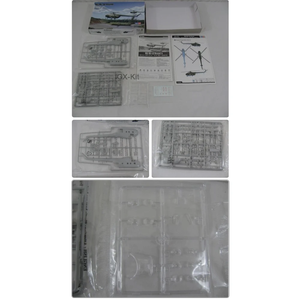 

HobbyBoss 87226 Масштабная модель 1:72 Российский вертолет Ми-4/Ми-4А (Hound) из пластика, набор для сборки, военный подарок, конструктор