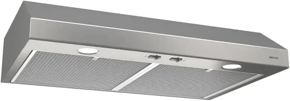 Broan-NuTone BCSD136SS Glacier Range Hood with Light, Exhaust Fan for Under Cabinet, Stainless Steel, 36-inch