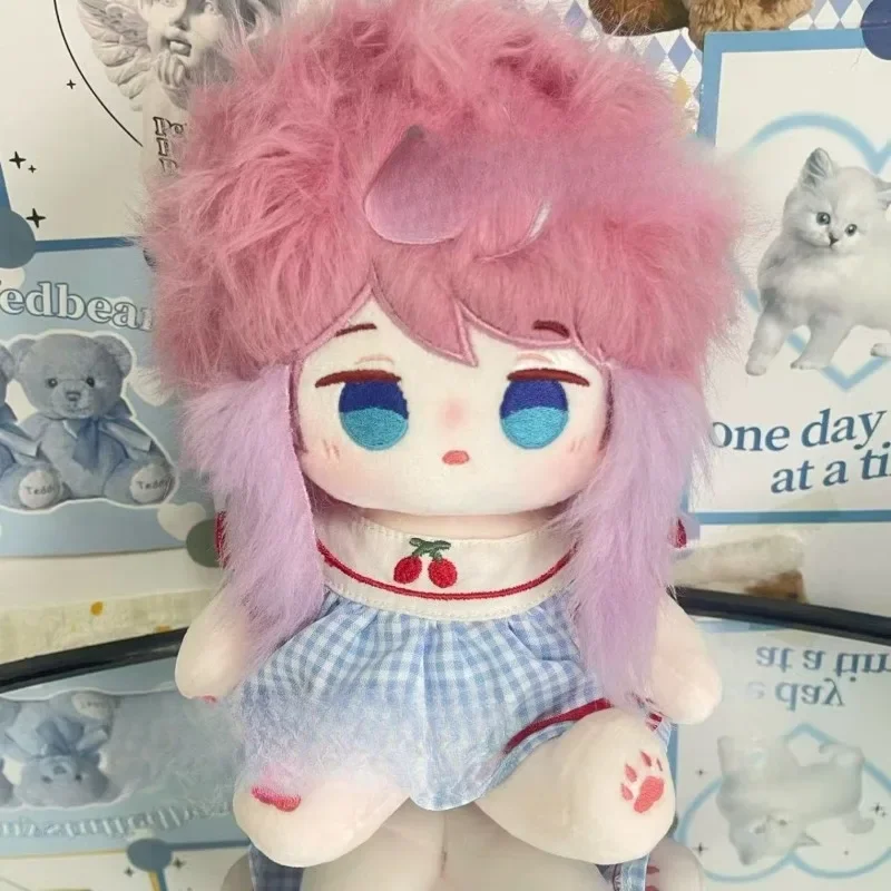 20 Cm Anime Miękka Rola Amemura Ramuda Kawaii Dress-up Bawełniane ciało lalki ze szkieletem Kreskówka Idol Pluszowe figurki Zabawki Prezent dla fanów